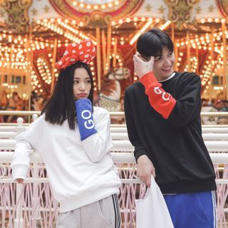 Dubel Couple Color-Block Sweatshirt