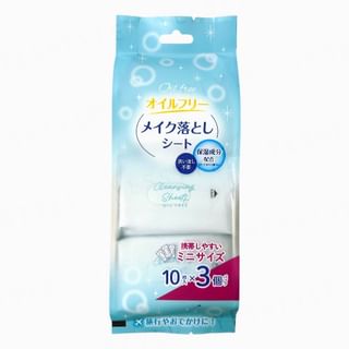 Motobayashi - Cleansing Sheets Oil Free Travel Size 10 sheets x 3 packs