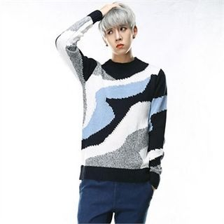 THE COVER Patterned Wool Blend Sweater