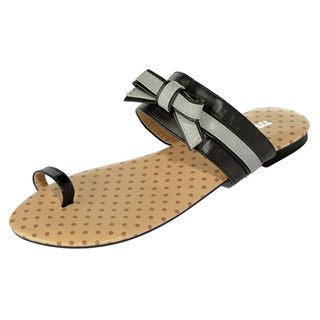 yeswalker Toe Loop Bow-Accent Sandals