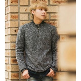 ABOKI Buttoned Knit Sweater