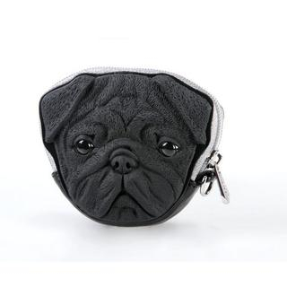 Adamo 3D Bag Original Casual Pug 3D Coin Purse Black - One Size
