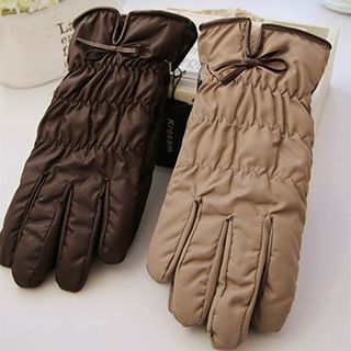 Rose Shop Fleece-lined Padded Gloves