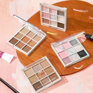 MENOW - Dream Play 9 Colors Eyeshadow Palette - 2 Types #01 Earth Tone - 9g