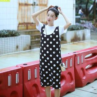 Sens Collection Dotted Sleeveless Dress