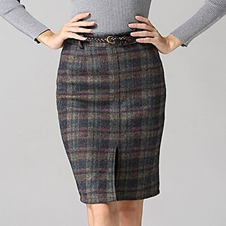 Hazie Plaid Skirt