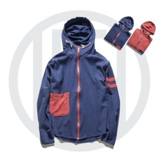 Chuoku Color-Block Striped Zip-Up Jacket