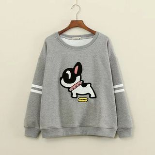 Mushi Dog Pattern Pullover