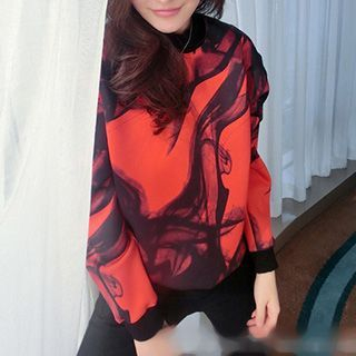 Fashion Street Long-Sleeve Printed Pullover
