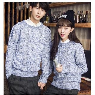Bay Go Mall Matching Couple M lange Sweater
