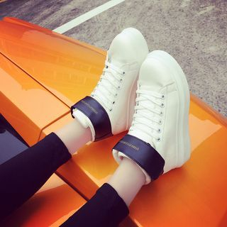 SouthBay Shoes Platform High Cut Sneakers