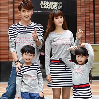 Igsoo Family Long-Sleeve Striped T-Shirt