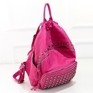 Youme Faux-Leather Studded Backpack