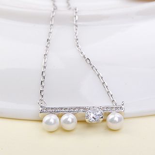 maxine Crystal Ball Long Necklace