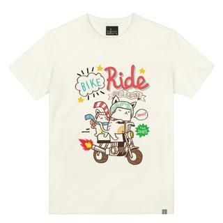 the shirts Rider Cat Print T-Shirt