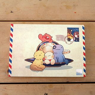 BABOSARANG Imp of Socks Character Series Post Card (25pcs) (S) Multicolor - One Size