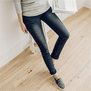 JOAMOM Drawstring-Waist Skinny Jeans