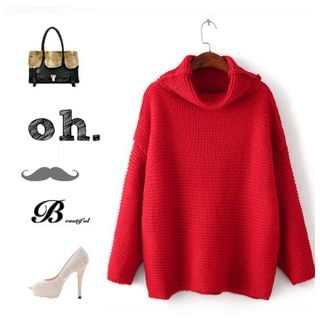 Ainvyi Stand Collar Sweater