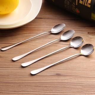 Yulu Long-Handled Stainless Steel Dessert Spoon