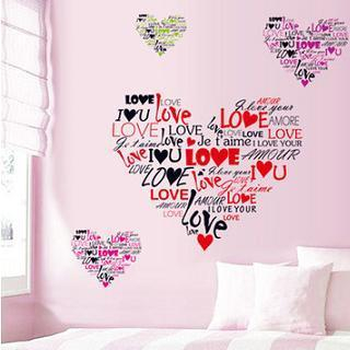 LESIGN Love Wall Sticker Multi Color - One Size