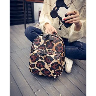 ALIN Leopard-Print Backpack