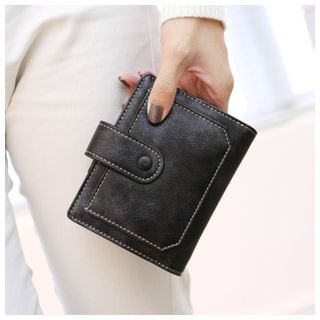 Rinka Doll Faux Leather Buckled Wallet