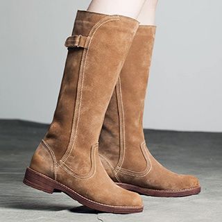 MIAOLV Genuine Suede Tall Boots