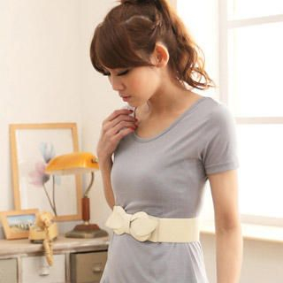 Bow Accent Elasticized Belt