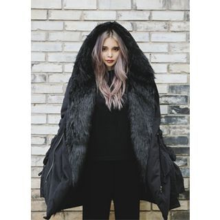 COII Faux-Fur Hooded Jacket