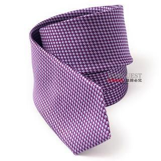 Romguest Houndstooth Tie Purple - One Size