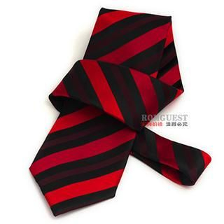 Romguest Striped Tie Red - One Size