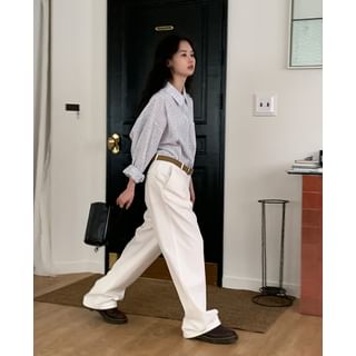 Tuck Wide Chino Pants