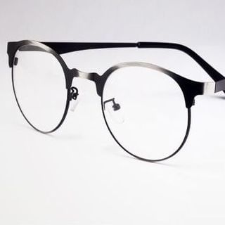 UnaHome Glasses Half-Frame Round Glasses