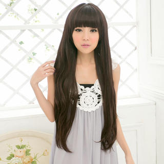 Clair Beauty Long Full Wig - Straight Coffee - One Size