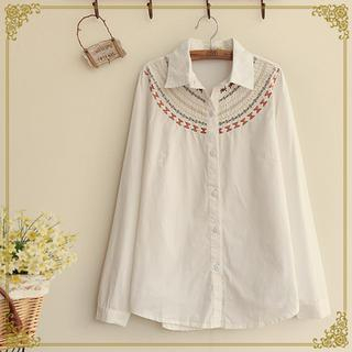 Fairyland Embroidered Long-Sleeve Shirt