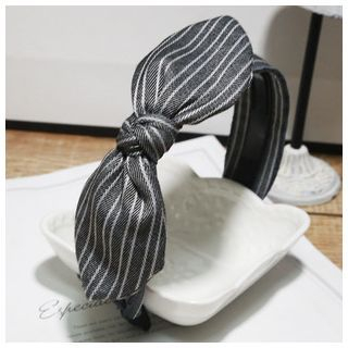 Miss Max Striped Bow Hairband