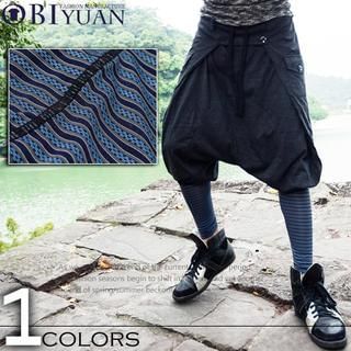 OBI YUAN Striped Leggings Blue - One Size