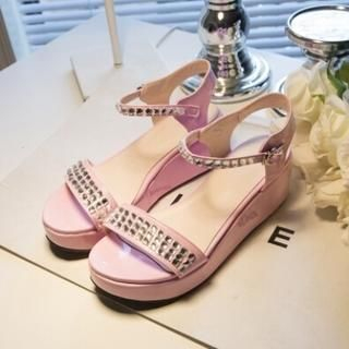 Tomma Rhinestone Platform Sandals