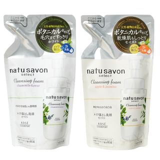 Kose - Natu Savon Select Cleansing Foam Chamomile & Pear - 180ml Refill