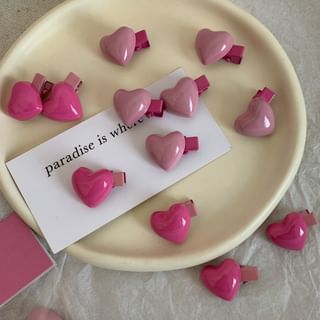 Heart Resin Hair Clip