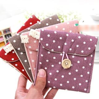 Eggshell Houseware Dotted Sanitary Pad Pouch
