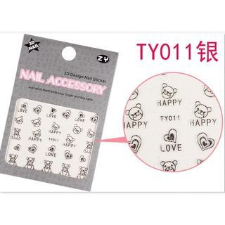 Benlyz 3D Nail Sticker (TY-11S) 1 sheet