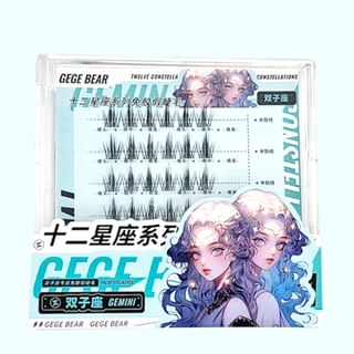 Gege Bear - Twelve Constellations Glue Free False Eyelashes - Gemini #05 Gemini