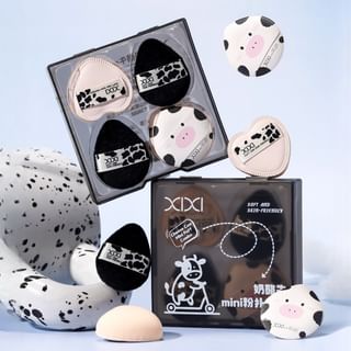 Xixi - Cow Seties Mini Puff Set - 5 Pcs #5 Pcs