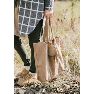 GOROKE Faux-Suede Shopper Bag