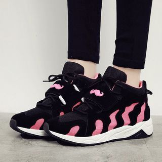 SouthBay Shoes Mustache Accent Sneakers