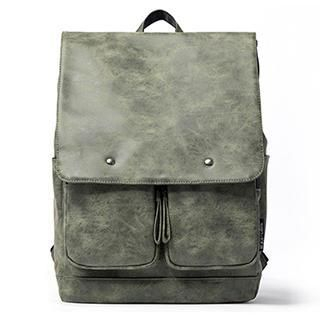 Mr.ace Homme Faux-Leather Backpack
