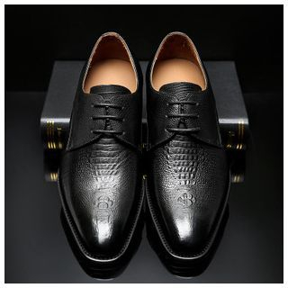 Fortuna Genuine-Leather Pointy Dress Shoes