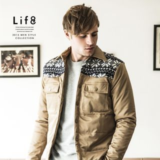 Life 8 Pattern Padded Jacket