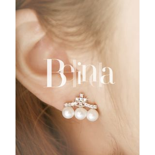 Miss21 Korea Faux-Pearl Stud Earrings